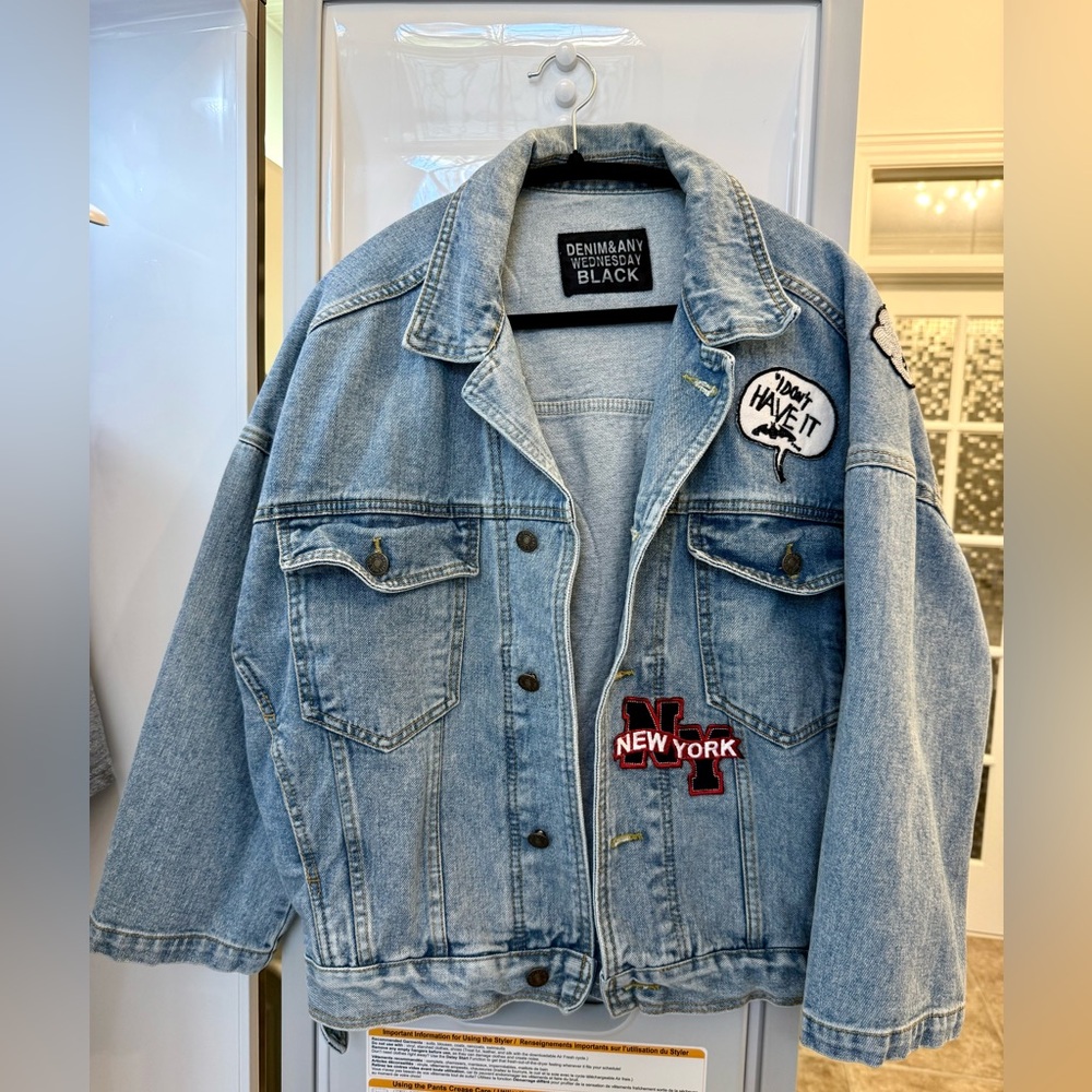 Denim&Any Blue Denim Jacket with Patches